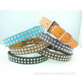 Small Amount Wholesale Pet Products Two-Rows Mushroom Rivets Dog Collar for Pets